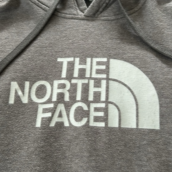 The North Face Grey Logo Hoodie Sweatshirt w Kangaroo Pockets Men's Medium - Picture 11 of 11